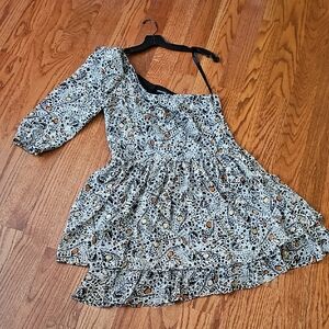 Express x Rachel Zoe one shoulder dress